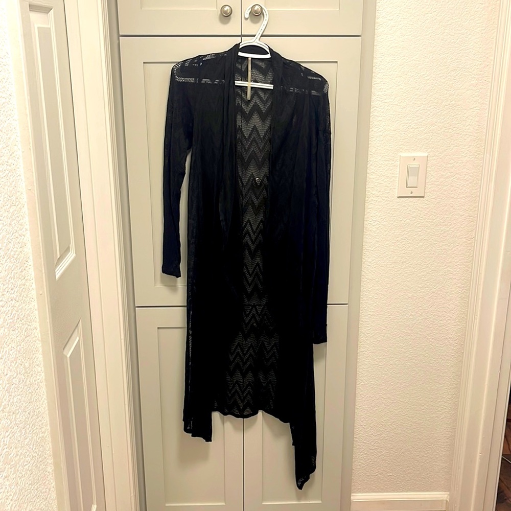 Black cardigan